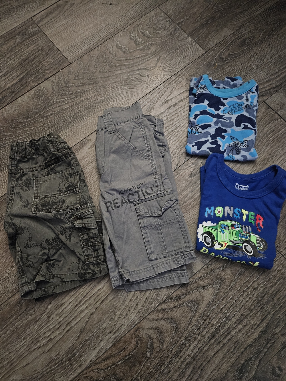 Kids Summer Bundle with Camouflage and Graphic Tees